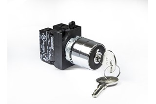 CM Serisi Metal 2NO (0-I) 60° Anahtarlı Kalıcı 0 Pozisyonunda Anahtarı Çıkan  22 mm Buton